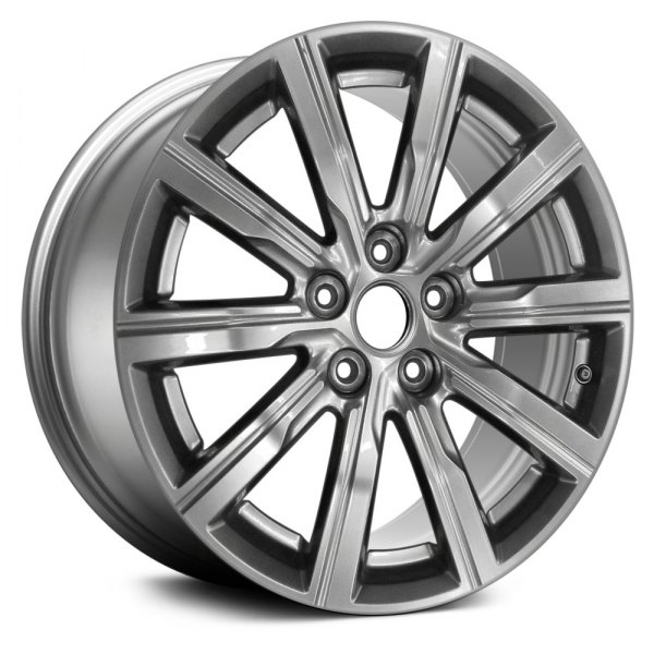Replace® - 18 x 8 10 I-Spoke Smoked Silver Alloy Factory Wheel (Remanufactured)