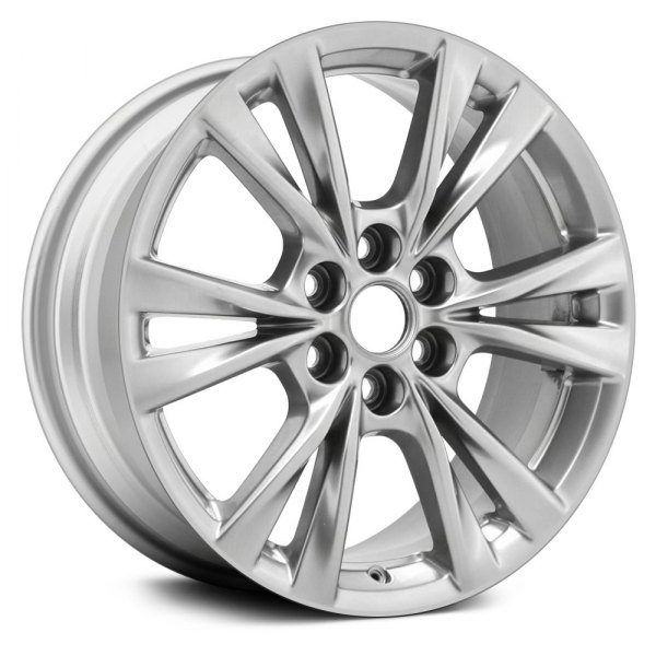 Replace® - 18 x 8 6 Double-Spoke Sparkle Silver Alloy Factory Wheel (Remanufactured)