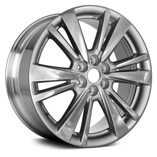 Replace® - 20 x 8 12-Spoke Polished Medium Charcoal Alloy Factory Wheel (Remanufactured)