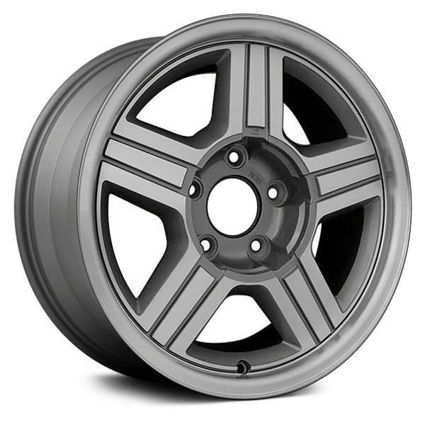 Replace® - 16 x 8 5-Spoke Gray with Machined Accents Alloy Factory Wheel (Remanufactured)