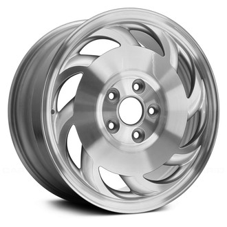 Replace® - 8-Slot Machined with Silver Vents 17x8.5 Alloy Factory Wheel - Remanufactured