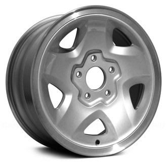 Replace® - 5-Slot Silver with Machined Lip 15x7 Alloy Factory Wheel - Remanufactured