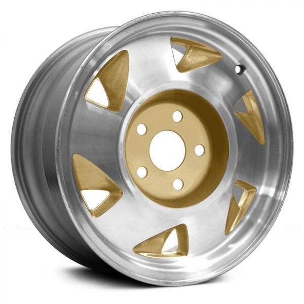 Replace® - 15 x 7 6-Slot Machined and Gold Alloy Factory Wheel (Remanufactured)