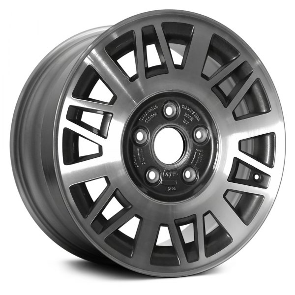 Replace® - 15 x 7 18-Slot Charcoal Alloy Factory Wheel (Remanufactured)