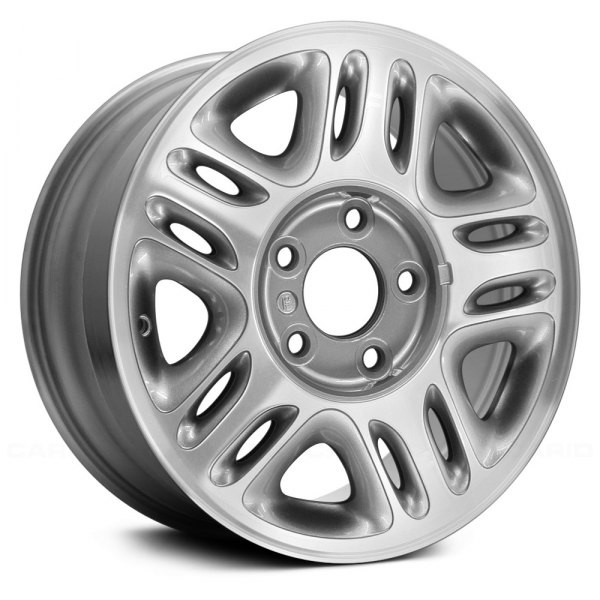 Replace® - 15 x 6 Triple 5-Spoke Charcoal Vents with Machined Face Alloy Factory Wheel (Remanufactured)