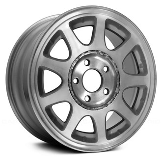Replace® - 9 I-Spoke Silver with Machined Accents 15x6 Alloy Factory Wheel - Remanufactured