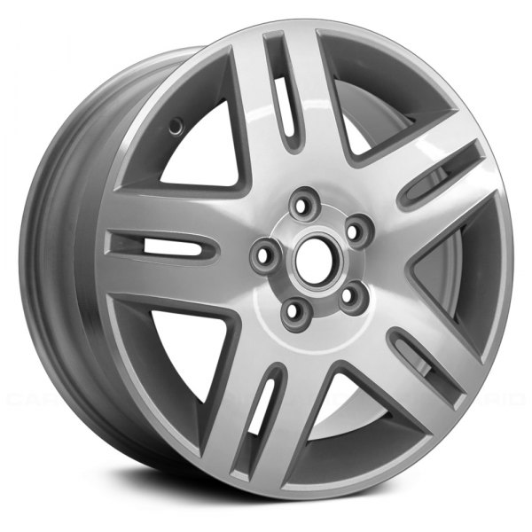 Replace® - 17 x 6.5 Double 5-Spoke Silver with Machined Accents Alloy Factory Wheel (Factory Take Off)