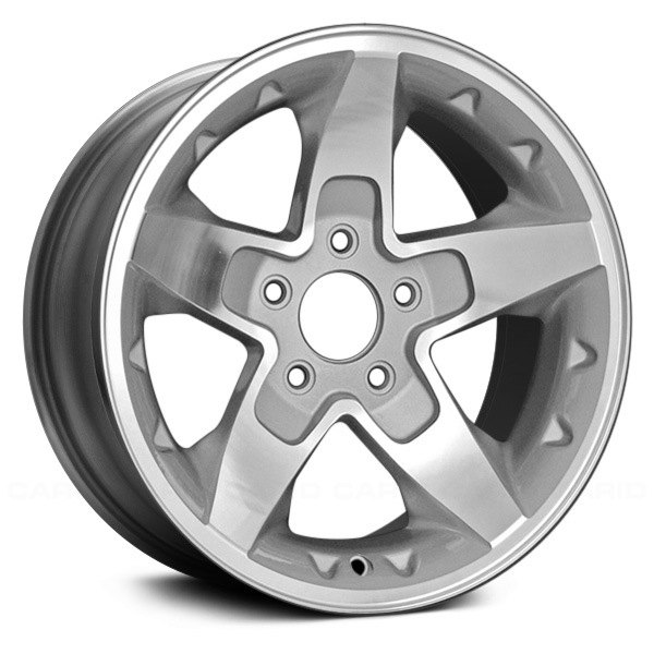 Replace® - 16 x 8 5-Spoke Medium Gray Machined Alloy Factory Wheel (Factory Take Off)