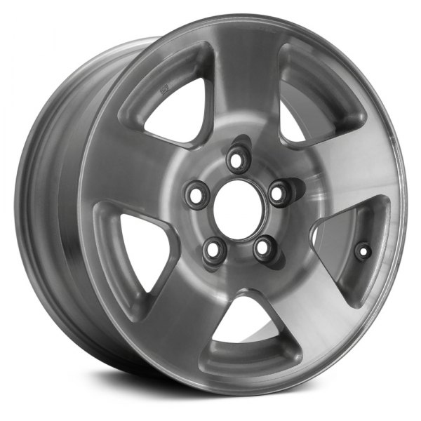 Replace® - 15 x 7 5-Spoke Silver with Machined Face Alloy Factory Wheel (Remanufactured)