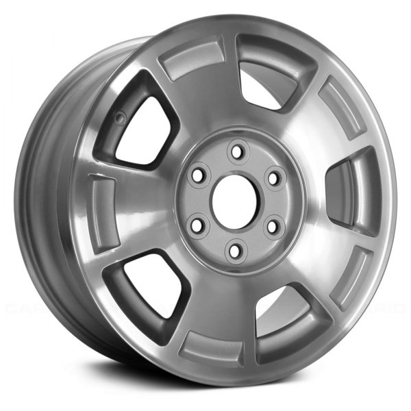 Replace® - 17 x 7.5 5-Spoke Machined with Silver Pockets Alloy Factory Wheel (Factory Take Off)