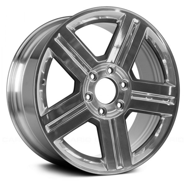 Replace® - 18 x 8 5-Spoke Groove with Bright Polished Alloy Factory Wheel (Remanufactured)