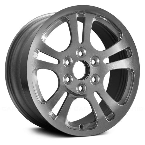 Replace® - 17 x 7 Double 5-Spoke Bright Polished Alloy Factory Wheel (Factory Take Off)