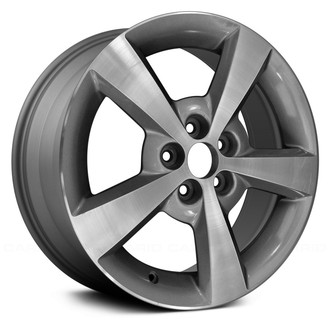 Replace® - 5-Spoke Machined with Medium Charcoal Metallic Pockets 17x7 Alloy Factory Wheel - Remanufactured