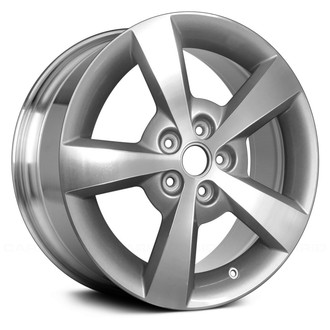 Replace® - 5-Spoke Polished with Charcoal Pockets 17x7 Alloy Factory Wheel - Remanufactured