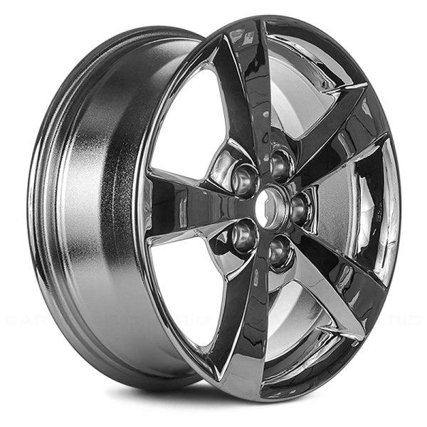 Replace® - 17 x 7 5-Spoke Chrome Alloy Factory Wheel (Remanufactured)