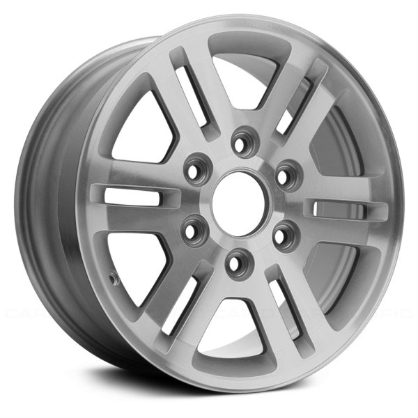 Replace® - 16 x 6.5 6 Double-Spoke Silver with Machined Face Alloy Factory Wheel (Remanufactured)