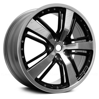 Replace® - 5-Spoke Black with Polished Accents 21x9.5 Alloy Factory Wheel - Remanufactured