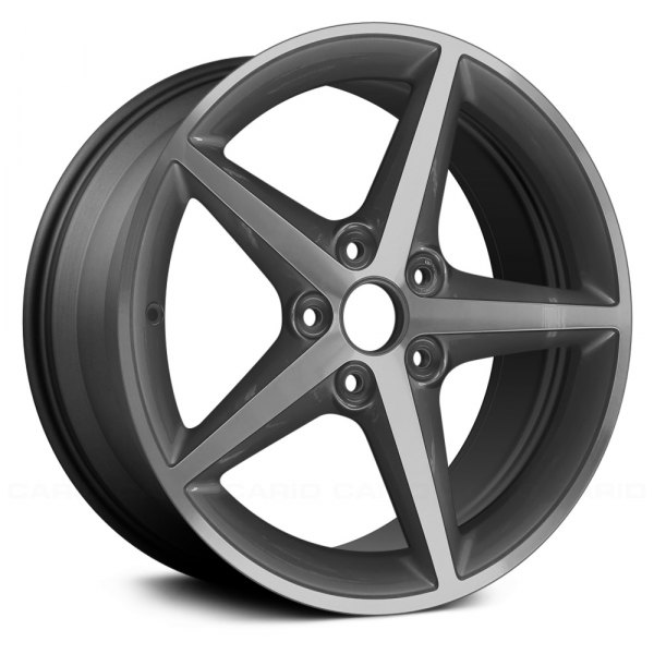 Replace® - 19 x 10 5-Spoke Charcoal and Machined Alloy Factory Wheel (Remanufactured)