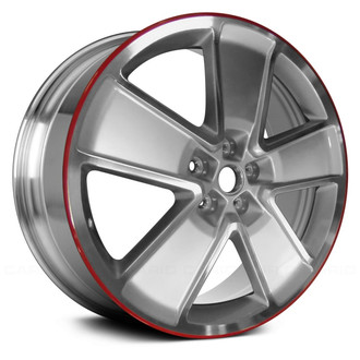 Replace® - 5-Spoke Polished with Stripe 21x9.5 Alloy Factory Wheel - Remanufactured