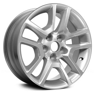 Replace® - 5 V-Spoke Silver with Machined Accents 17x8 Alloy Factory Wheel - Remanufactured
