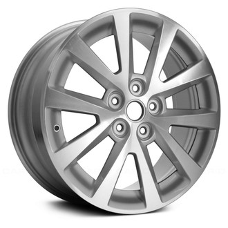Replace® - 5 V-Spoke Silver with Machined Accents 18x8 Alloy Factory Wheel - Remanufactured