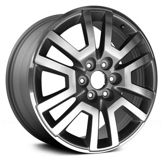 Replace® - 6 V-Spoke Machined and Medium Charcoal Met 20x7.5 Alloy Factory Wheel - Remanufactured