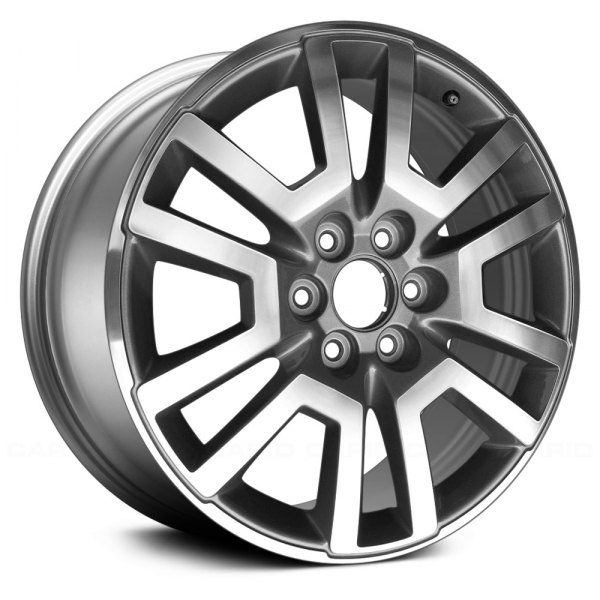 Replace® - 20 x 7.5 6 V-Spoke Machined and Bright Hyper Silver Alloy Factory Wheel (Remanufactured)