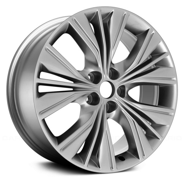 Replace® - 20 x 8.5 Triple 5-Spoke Bright Hyper Silver Full Face Alloy Factory Wheel (Remanufactured)