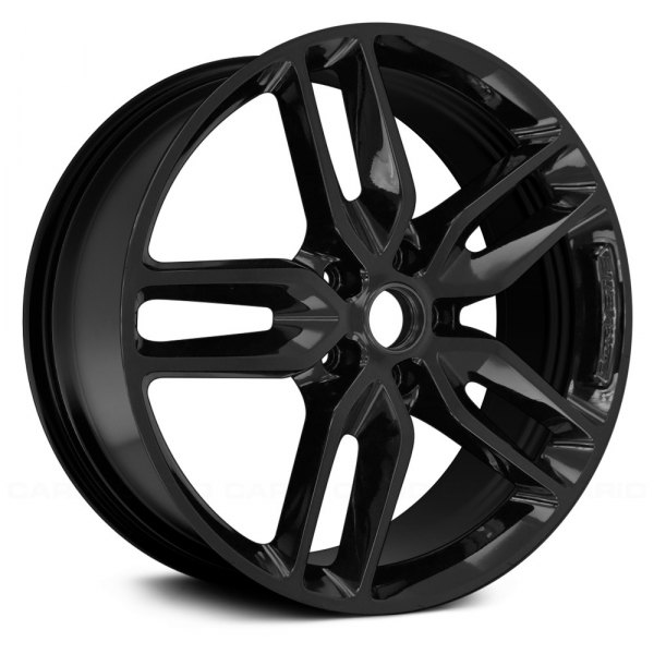 Replace® - 20 x 10 Double 5-Spoke Black Alloy Factory Wheel (Remanufactured)