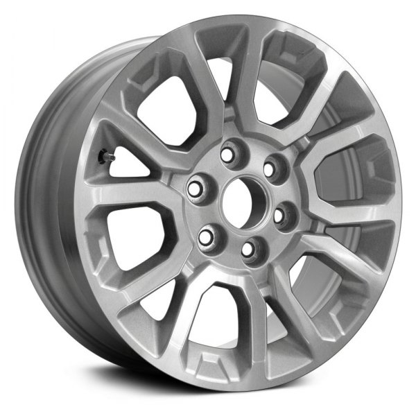 Replace® - 18 x 8.5 6 V-Spoke Machined and Silver Alloy Factory Wheel (Replica)