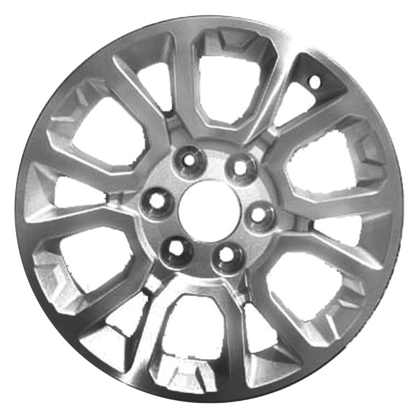 Replace® - 18 x 8.5 6 V-Spoke Machined and Silver Alloy Factory Wheel (Factory Take Off)