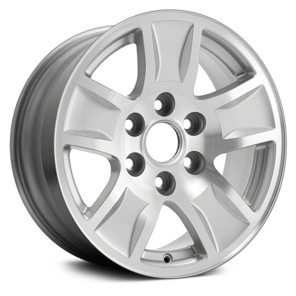 Replace® - Chevy Silverado 1500 2015 5-Spoke Machined and Sparkle ...