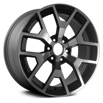 Replace® - 6 Y-Spoke Machined and Medium Charcoal Metallic 20x9 Alloy Factory Wheel - Replica