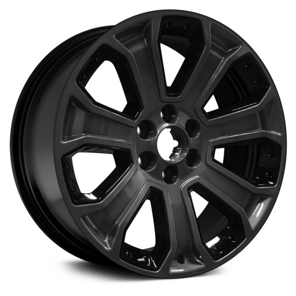 Replace® - 22 x 9 7 I-Spoke Black Alloy Factory Wheel (Remanufactured)