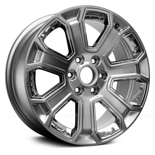 Replace® - 22 x 9 7 I-Spoke Dark Smoked Hyper Silver Alloy Factory Wheel (Remanufactured)
