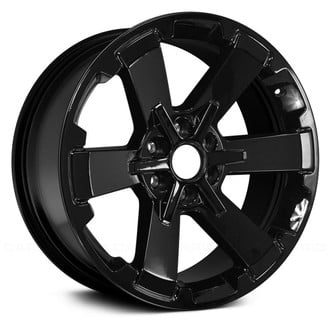 Replace® - 6 I-Spoke Gloss Black 22x9 Alloy Factory Wheel - Replica