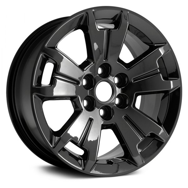 Replace® - 17 x 8 Double 5-Spoke Black Alloy Factory Wheel (Remanufactured)