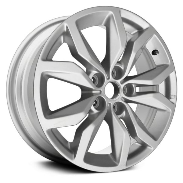 Replace® - 18 x 8 5 V-Spoke Silver Alloy Factory Wheel (Replica)