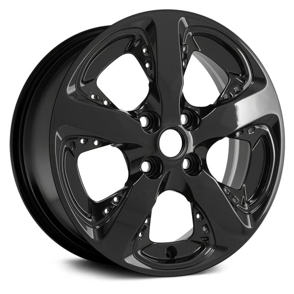 Replace® - 15 x 6 5-Slot Black Alloy Factory Wheel (Remanufactured)