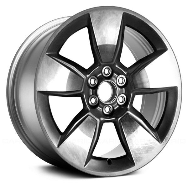 Replace® - 18 x 8.5 5-Spoke Machined and Light Smoked Hyper Silver Alloy Factory Wheel (Remanufactured)