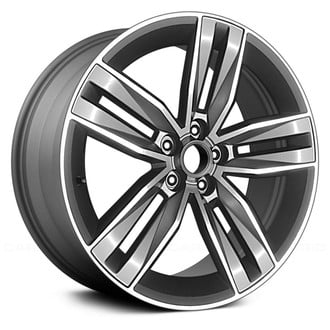 Replace® - Double 5-Spoke Machined and Bluish Charcoal 20x8.5 Alloy Factory Wheel - Remanufactured