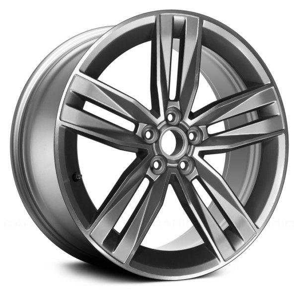 Replace® - 20 x 8.5 Double 5-Spoke Bright Hyper Silver Alloy Factory Wheel (Remanufactured)