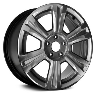 Replace® - 6 I-Spoke Machined and Black 18x7 Alloy Factory Wheel - Remanufactured