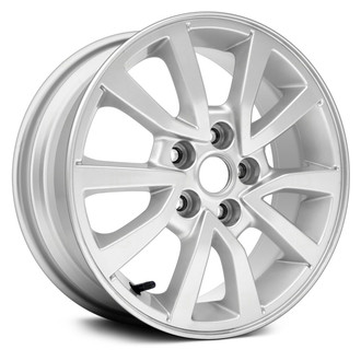 Replace® - 5 V-Spoke Sparkle Silver Metallic 15x6 Alloy Factory Wheel - Remanufactured