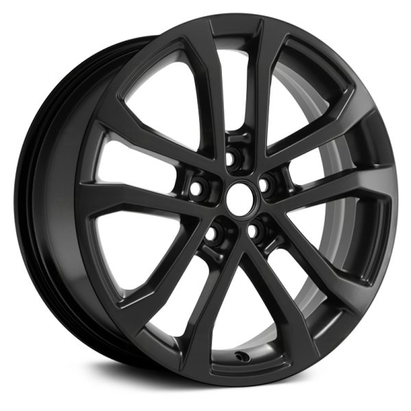 Replace® - 17 x 6.5 Double 5-Spoke Black Alloy Factory Wheel (Remanufactured)
