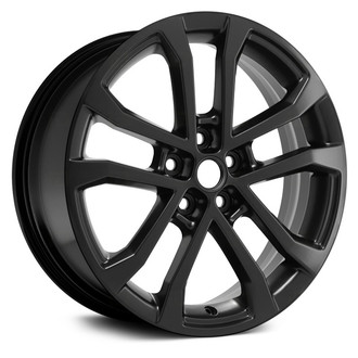 Replace® - Double 5-Spoke Black 17x6.5 Alloy Factory Wheel - Remanufactured