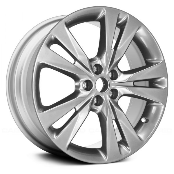 Replace® - 18 x 7 Double 5-Spoke Light Silver Metallic Alloy Factory Wheel (Remanufactured)
