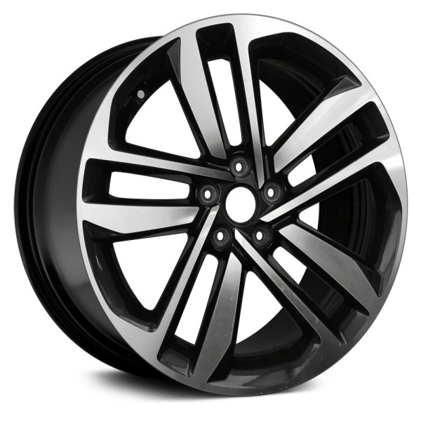 Replace® - 20 x 8.5 Double 5-Spoke Black Alloy Factory Wheel (Remanufactured)