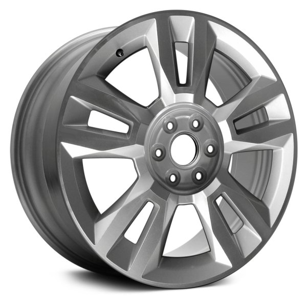 Replace® - 22 x 9 Double 5-Spoke Silver with Machined Face Alloy Factory Wheel (Remanufactured)