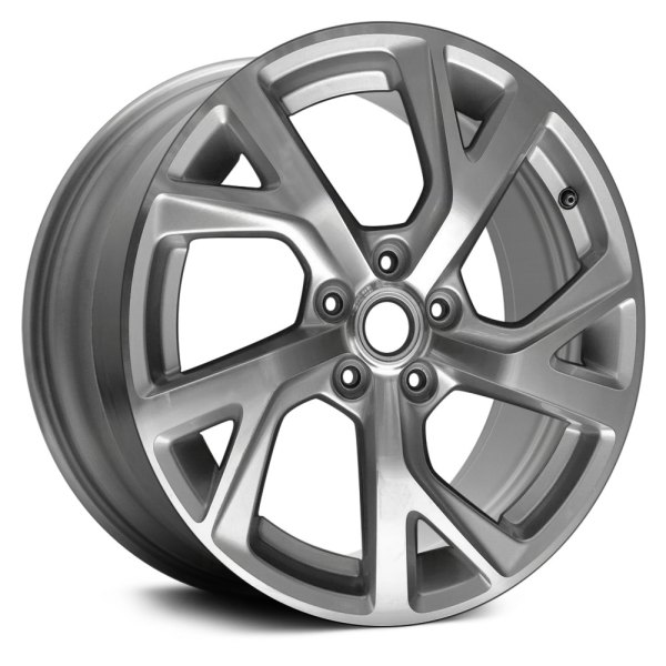 Replace® - 18 x 7 5 Double Spiral-Spoke Machined and Bright Sparkle Silver Alloy Factory Wheel (Remanufactured)